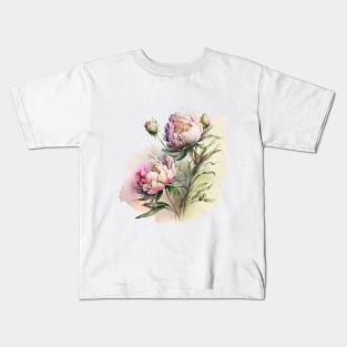 Beautiful and bright watercolour bouquet of flowers. Kids T-Shirt